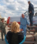 заслуженный лётчик-испытатель И.Х.Кирамов после облета МиГ-15УТИ. Фото Олег Овсянников