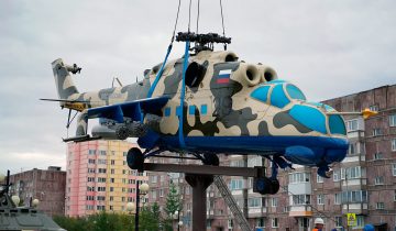 Установка Ми-24 в Новом Уренгое
